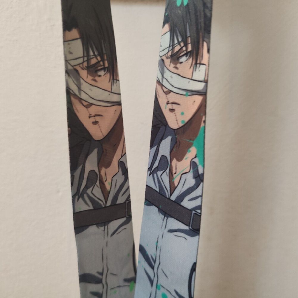 Attack On Titan Levi Ackerman Cloth Lanyard With Clasp Official Collectible